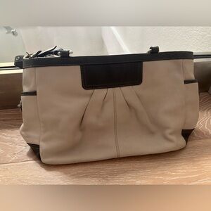Classic white Coach purse!